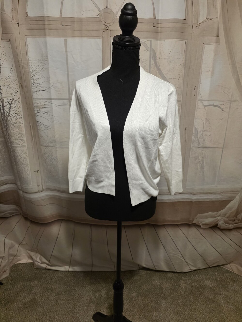 Kohl's White Open-Front Women's Cardigan